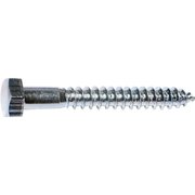MIDWEST FASTENER Lag Screw, #0, 2-1/2 in, Zinc Plated Hex 1290